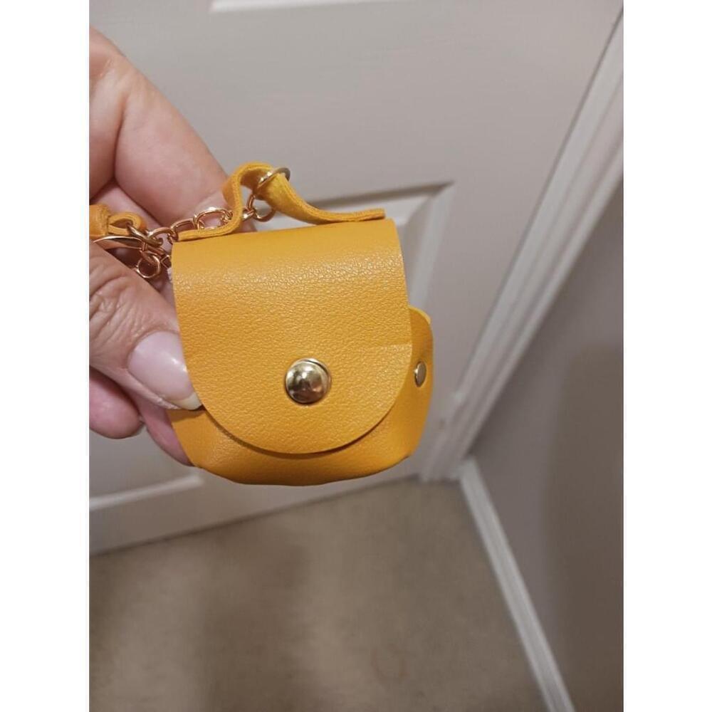 Earbud Case Keychain In Yellow - Picture 4 of 9